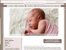 Tablet Screenshot of jeffreyhofmanmd.com